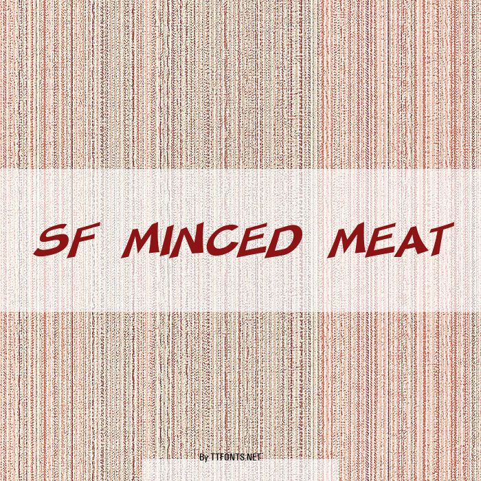 SF Minced Meat example